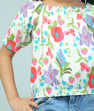 Girls Floral Top