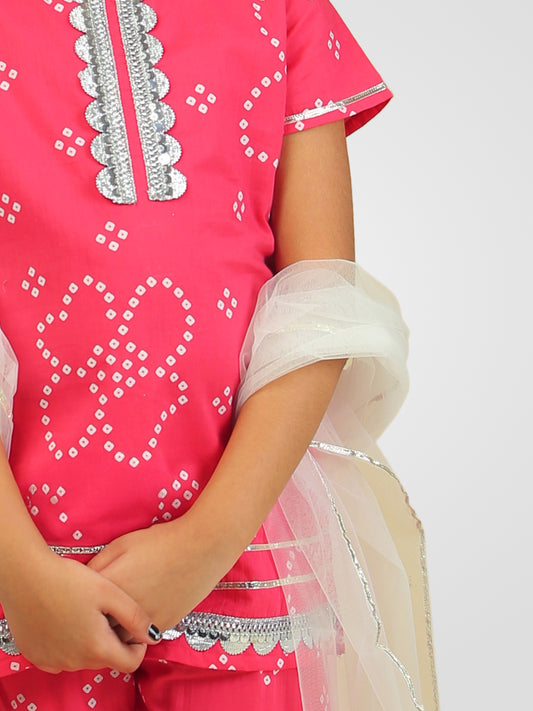 Girls Cotton Top and Sharara Set