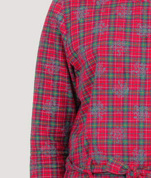 Girls Full Sleeves Top in Check