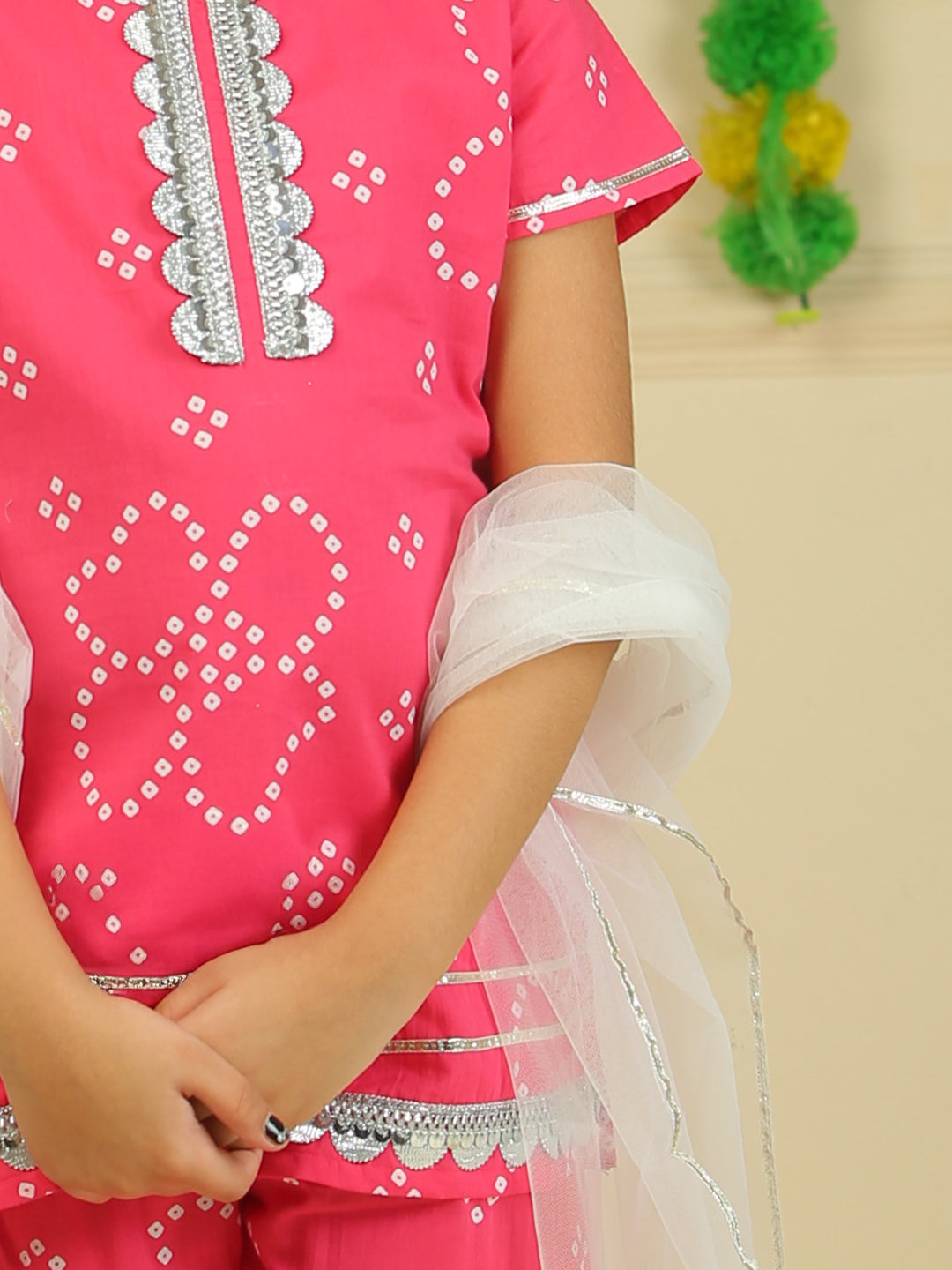 Girls Cotton Top and Sharara Set