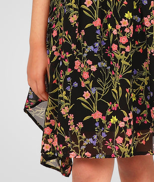 Girls Black Georgette Skirt