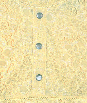 Girls Golden Lace Dress