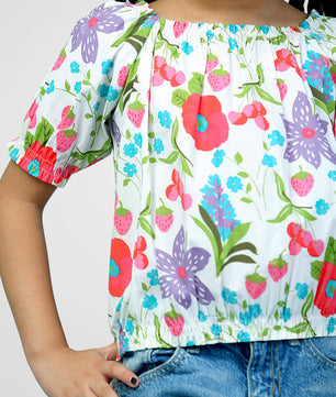 Girls Floral Top