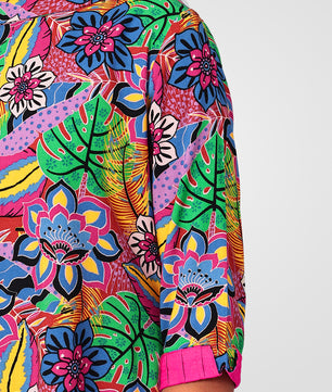 Girls Multicolored Printed Rayon Dress