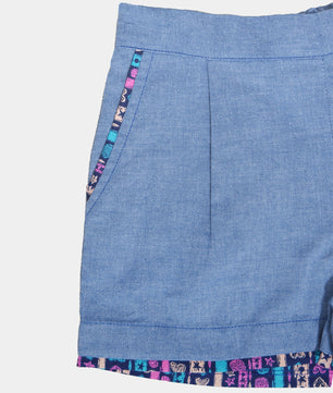Girls Cotton Blend Shorts
