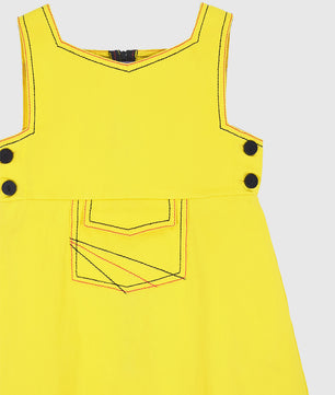 Girls Cotton Dungaree