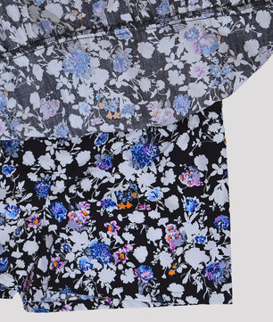 Girls Tiered Skirt in Printed Cotton