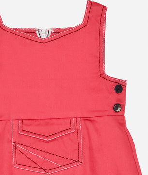 Girls Cotton Dungaree