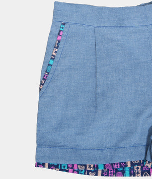 Girls Cotton Blend Shorts