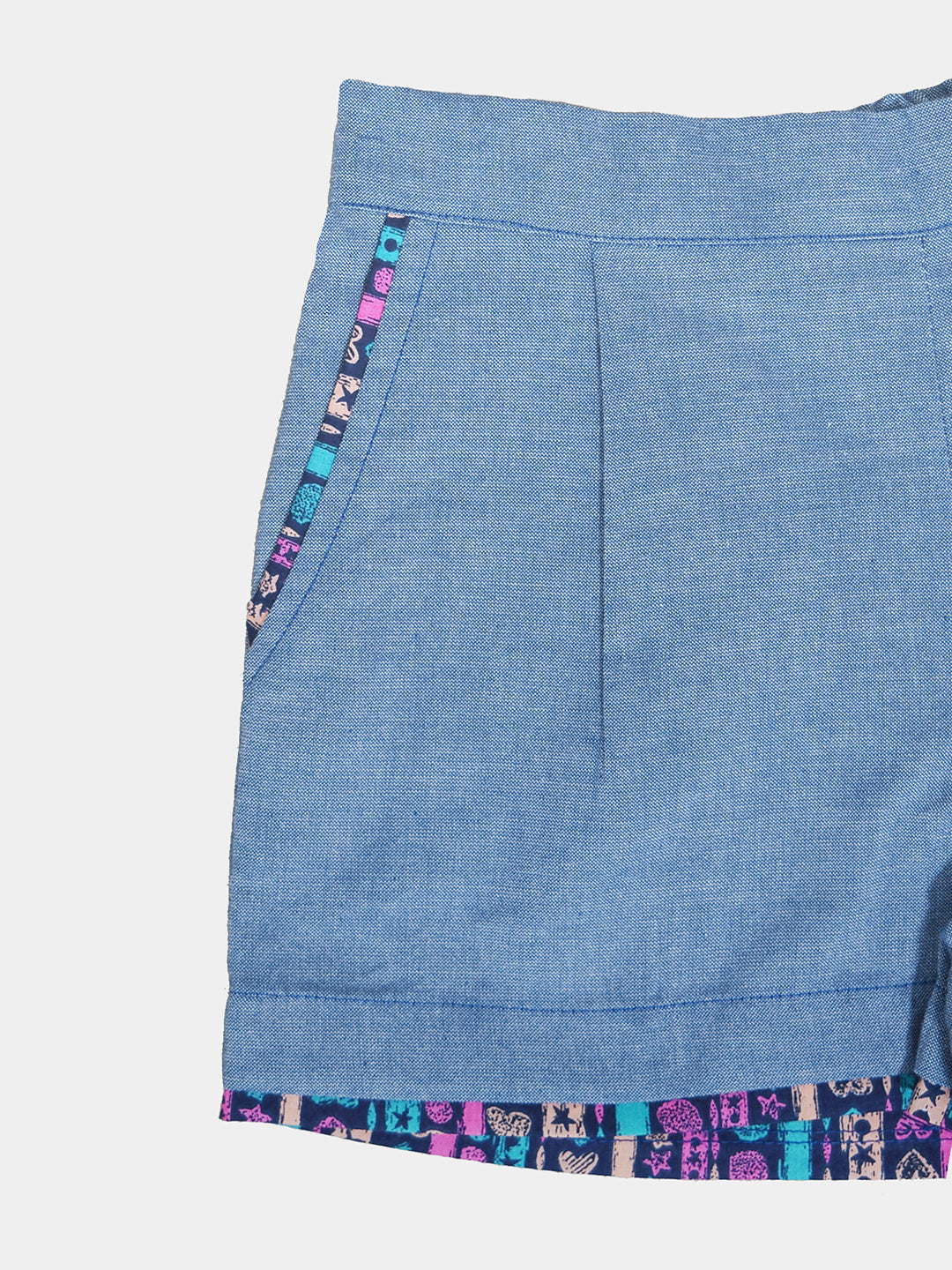 Girls Cotton Blend Shorts