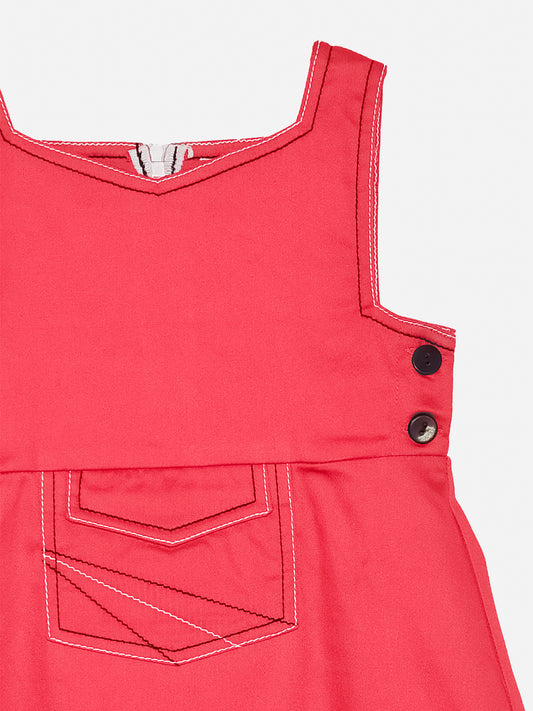 Girls Cotton Dungaree