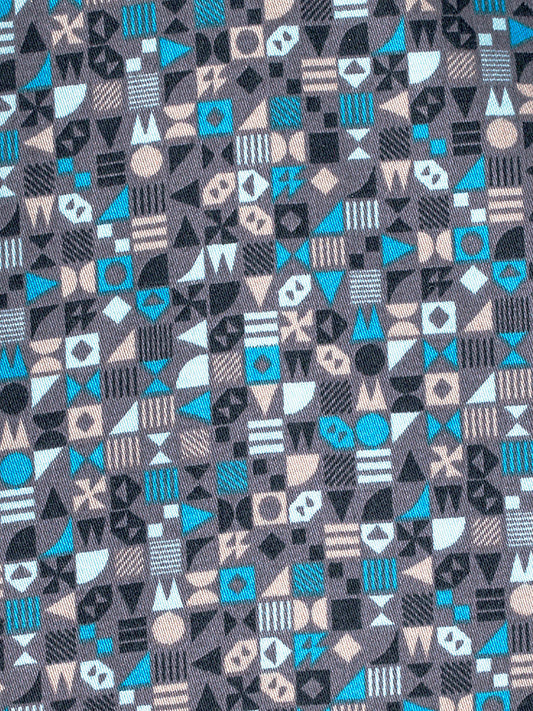 Girls Cold Shoulder Printed Cotton Satin Dress