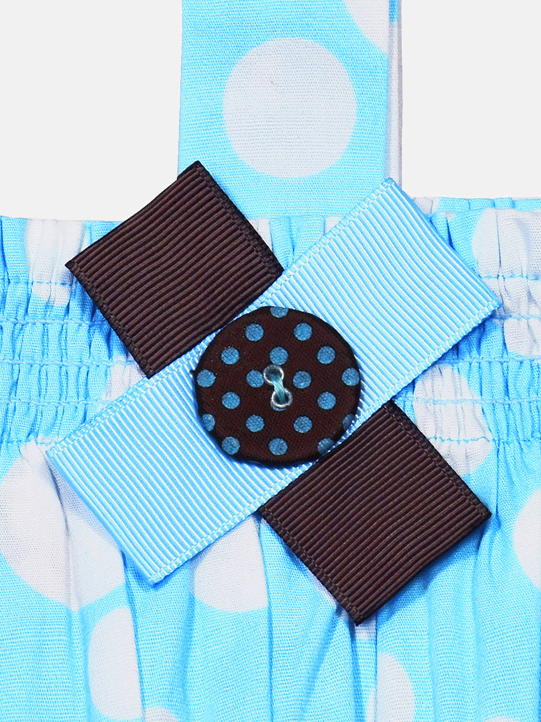 Toddler Girls Polka Dots Cotton Romper