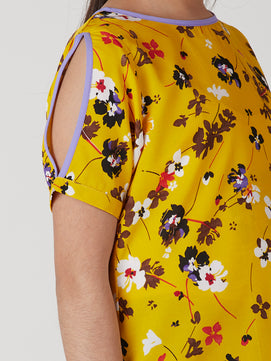 Girls Slit Sleeve Top