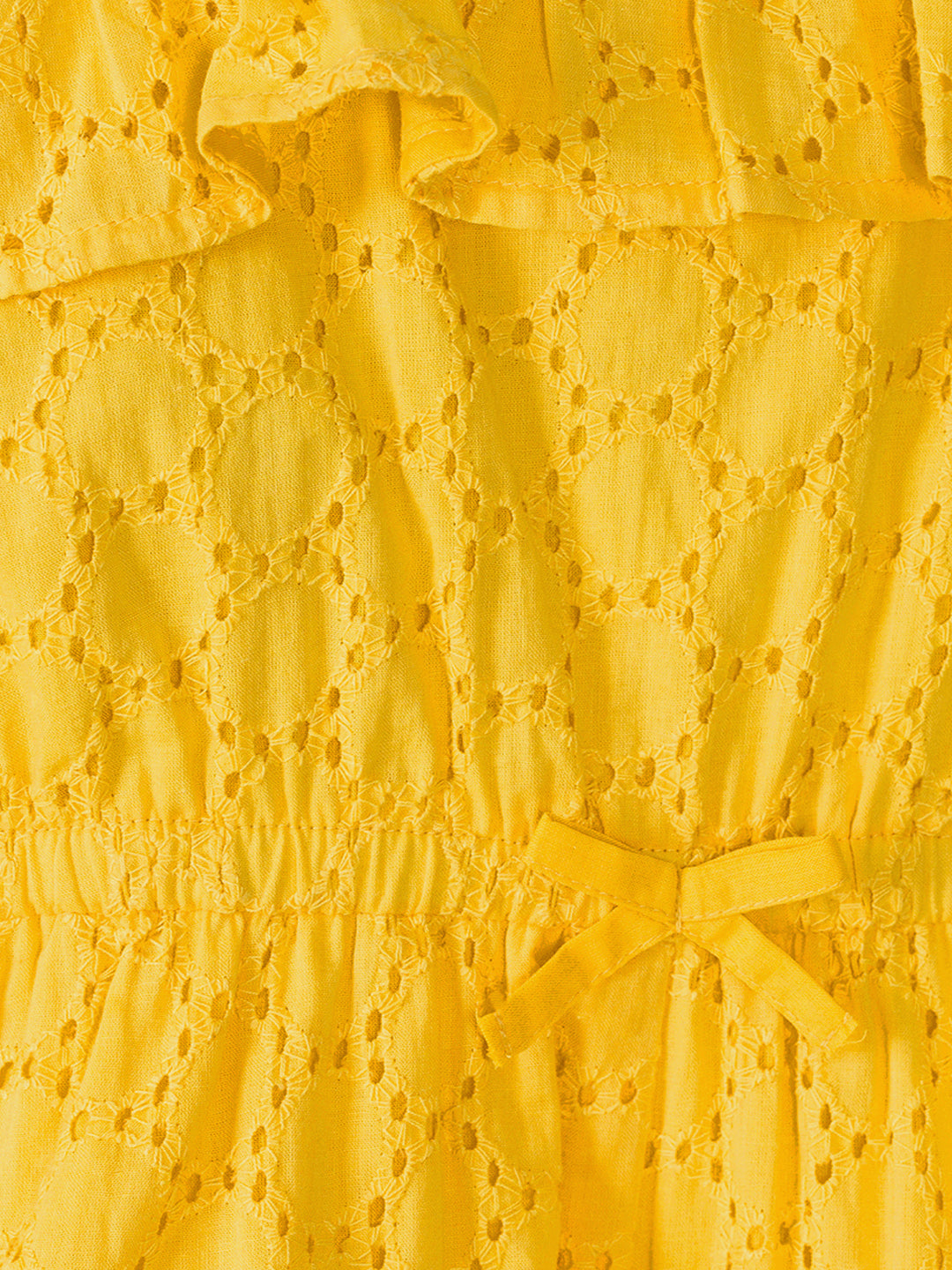 Girls Cutwork Cotton Romper