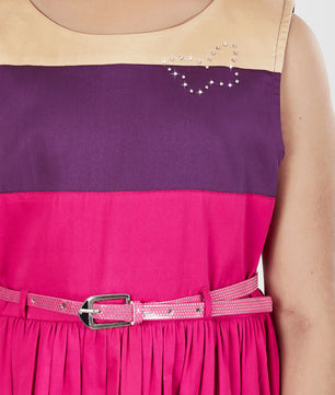 Girls Color Block Dress