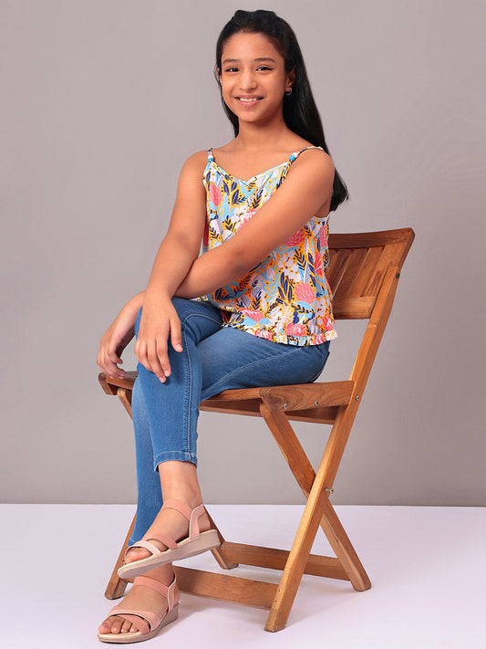 Girls Floral Top