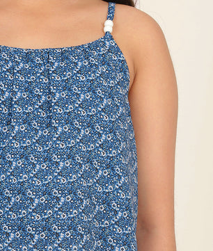 Girls Blue Georgette Top