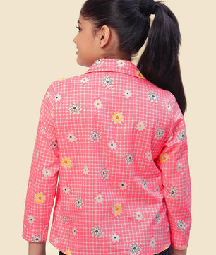 Girls Shirt Style Cotton Top