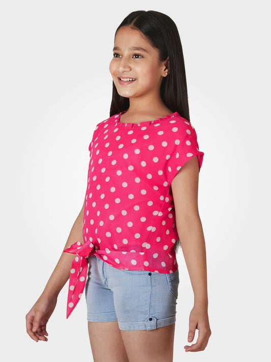 Girls Waist Tie Top