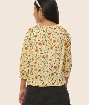 Girls Cotton Long Sleeves Top
