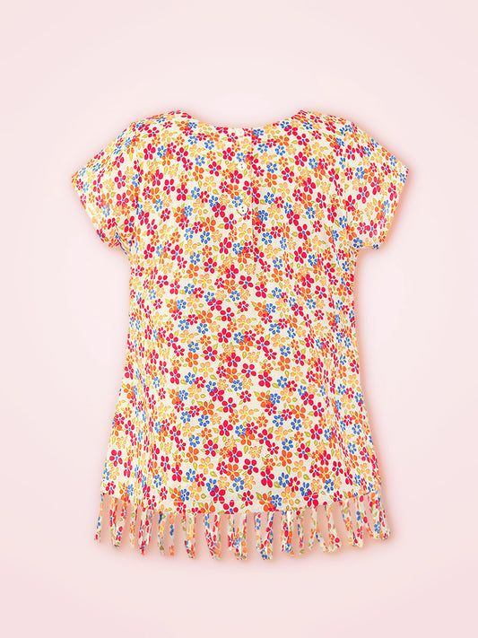 Girls Short Sleeves Cotton Top