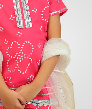 Girls Cotton Top and Sharara Set