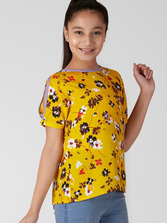 Girls Slit Sleeve Top