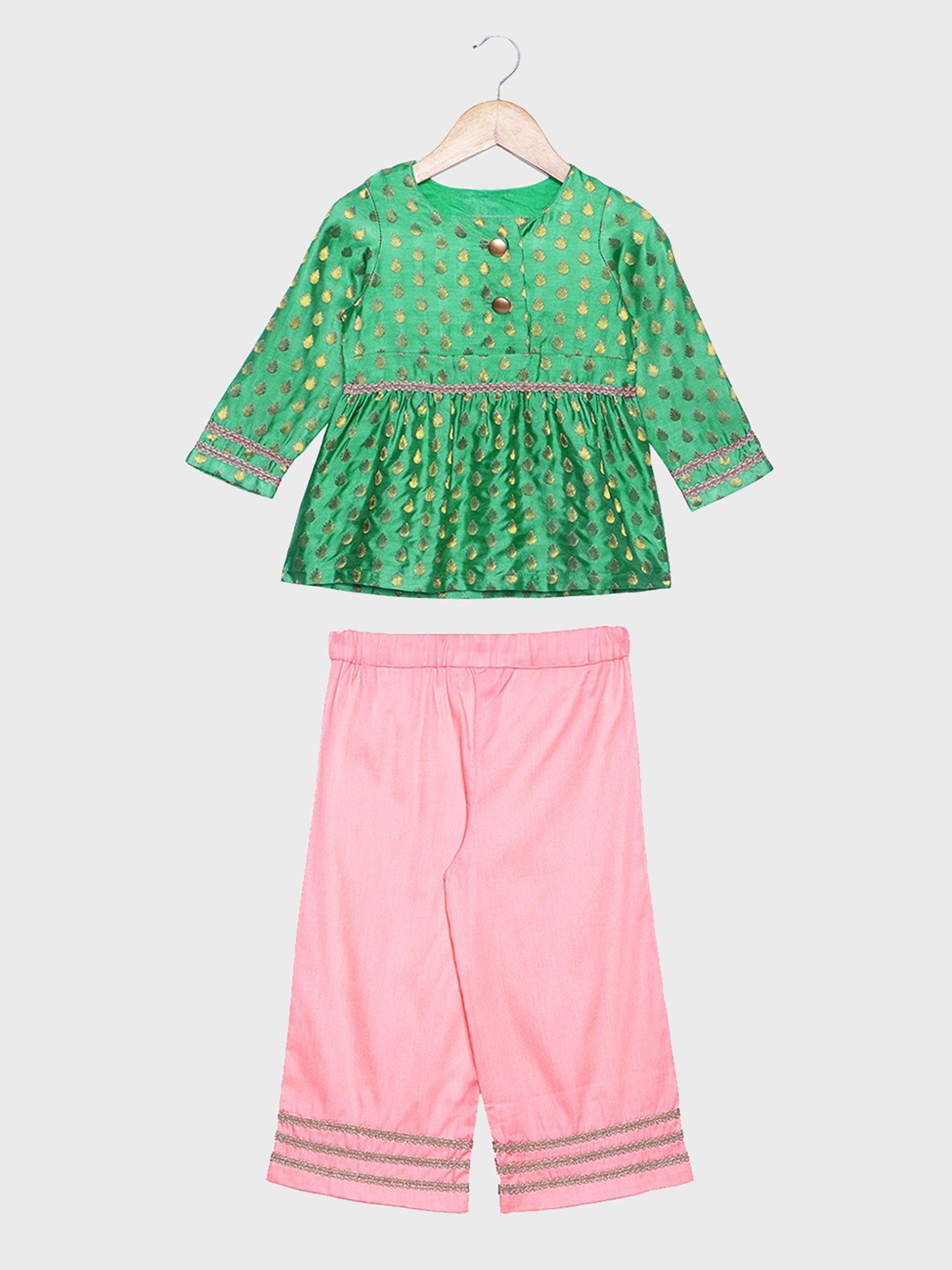 Girls Brocade Top Party Dress