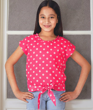 Girls Waist Tie Top