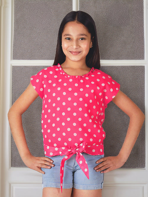 Girls Waist Tie Top