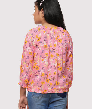 Girls Rayon Long Sleeves Top