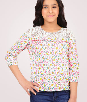 Girls Long Sleeves Cotton Top