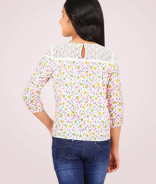 Girls Long Sleeves Cotton Top