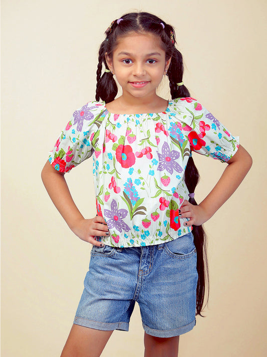 Girls Floral Top