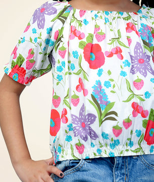 Girls Floral Top