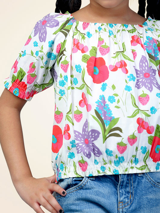 Girls Floral Top