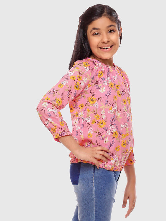 Girls Rayon Long Sleeves Top