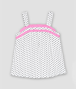 Girls Frill Cotton Top