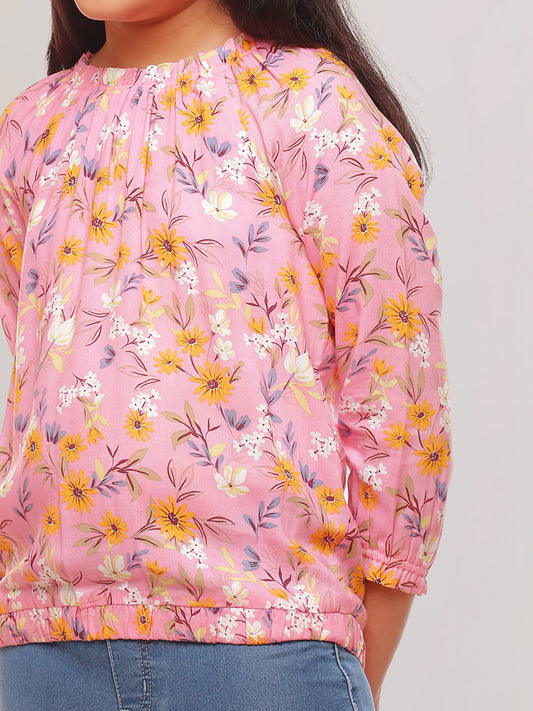 Girls Rayon Long Sleeves Top