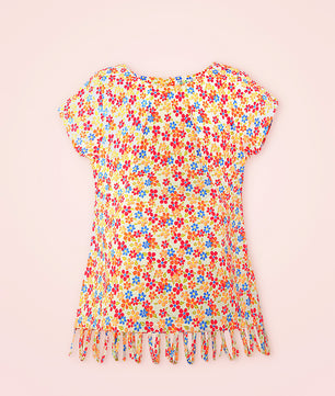 Girls Short Sleeves Cotton Top
