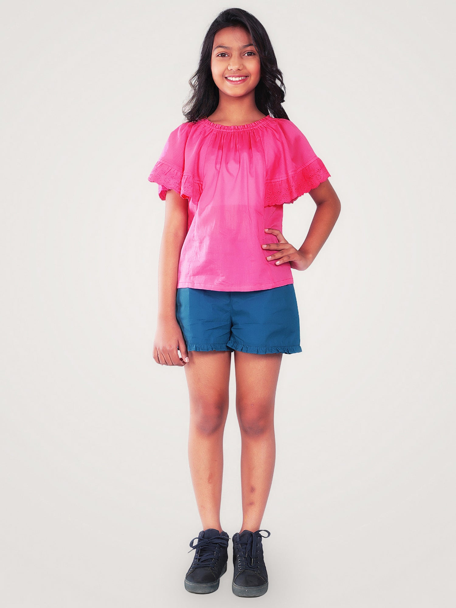 Girls Pink Cotton Top
