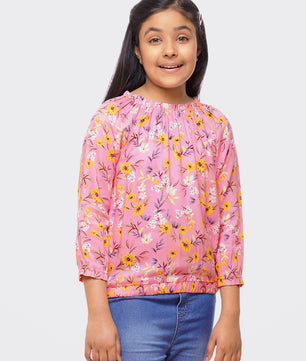 Girls Rayon Long Sleeves Top
