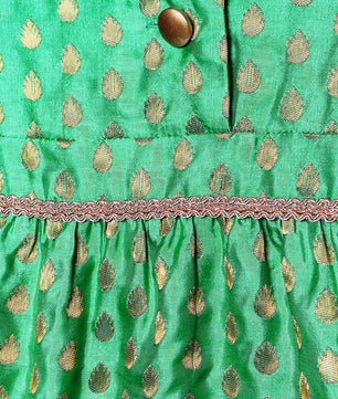Girls Brocade Top Party Dress