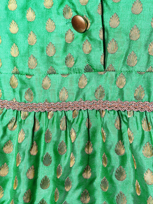 Girls Brocade Top Party Dress