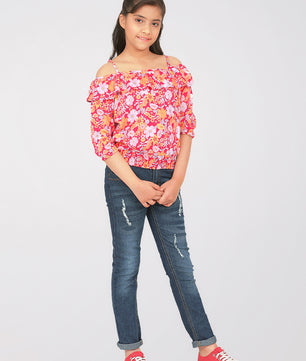 Girls Off Shoulder Top