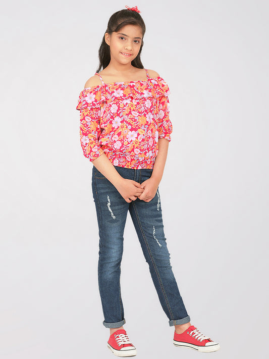 Girls Off Shoulder Top