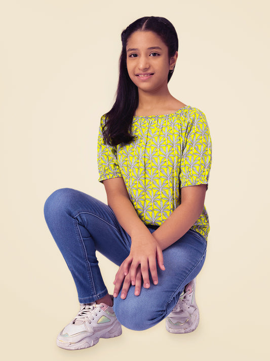Girls Floral Top