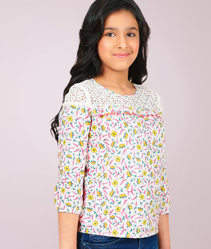 Girls Long Sleeves Cotton Top