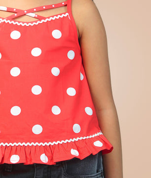 Girls Polka Dots Top